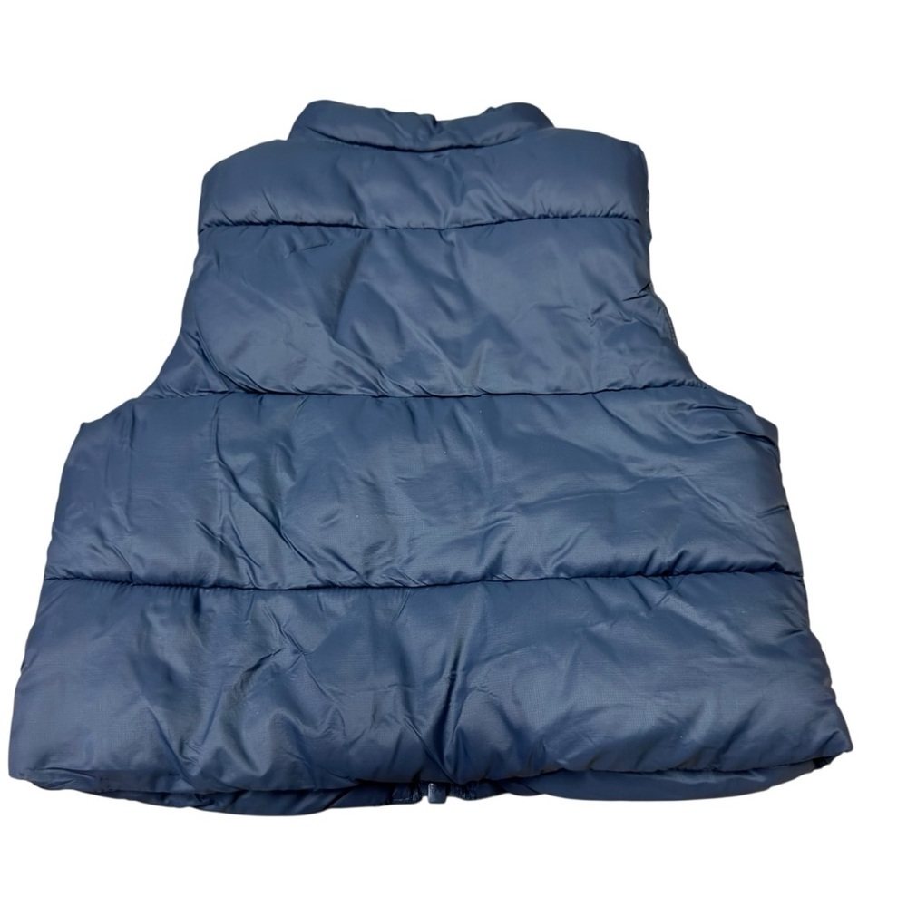 Wonder Nation Baby Size 12 Months Puffer Vest Quilted Full Zip w. Pockets Blue - Picture 4 of 4